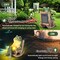 Frog Garden Statue Outdoor Figurine Lights Solar Garden Frog Ornament Decor Art